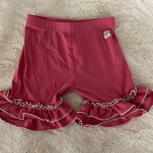 COPY - Wildflowers Pink Ruffle Shorts Size 6